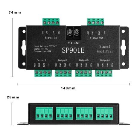 AMPLIFICATOR LED PIXEL DIGITAL SP901E